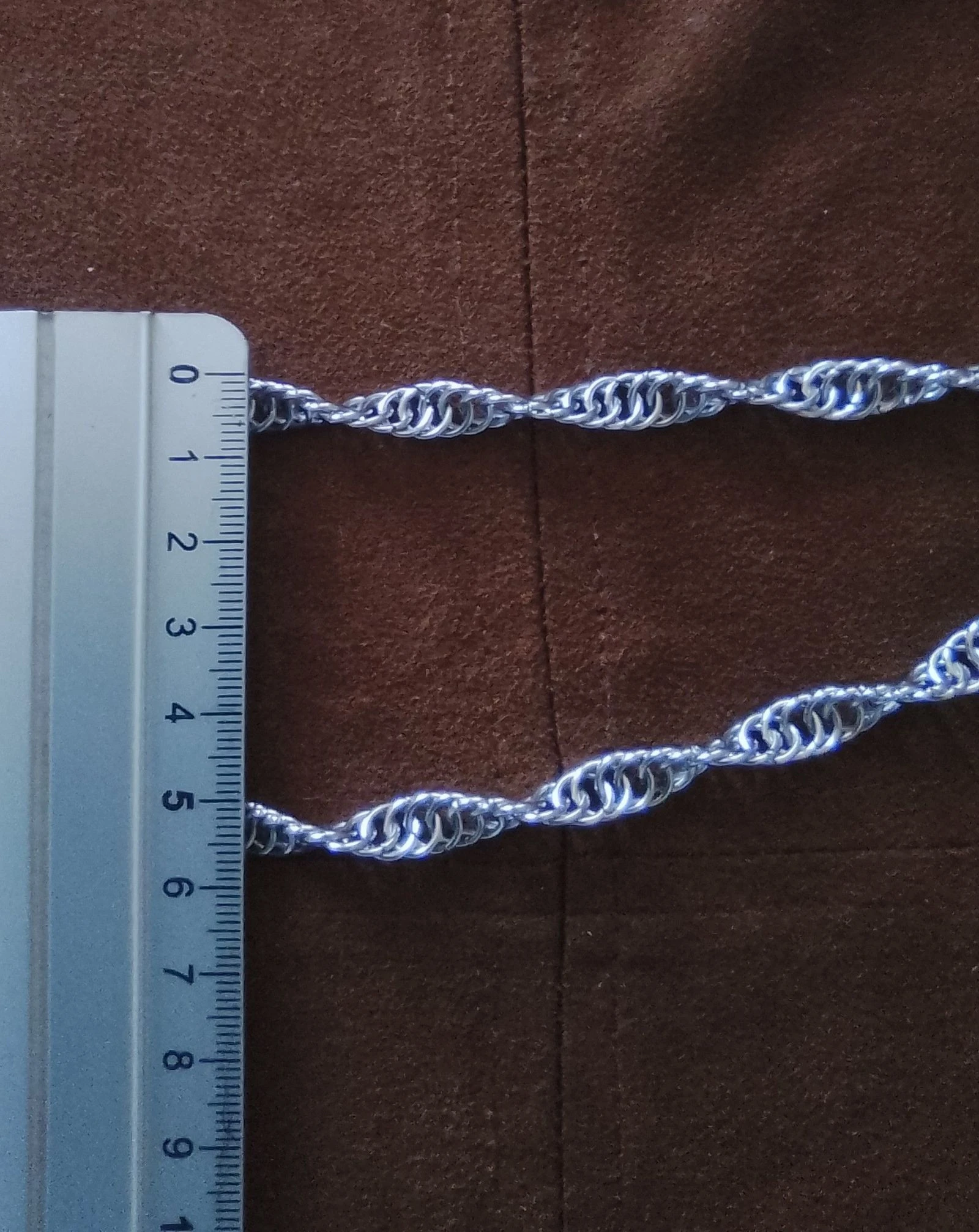 Collier 2 rangs chainmail Persan "spirale" – photo 7